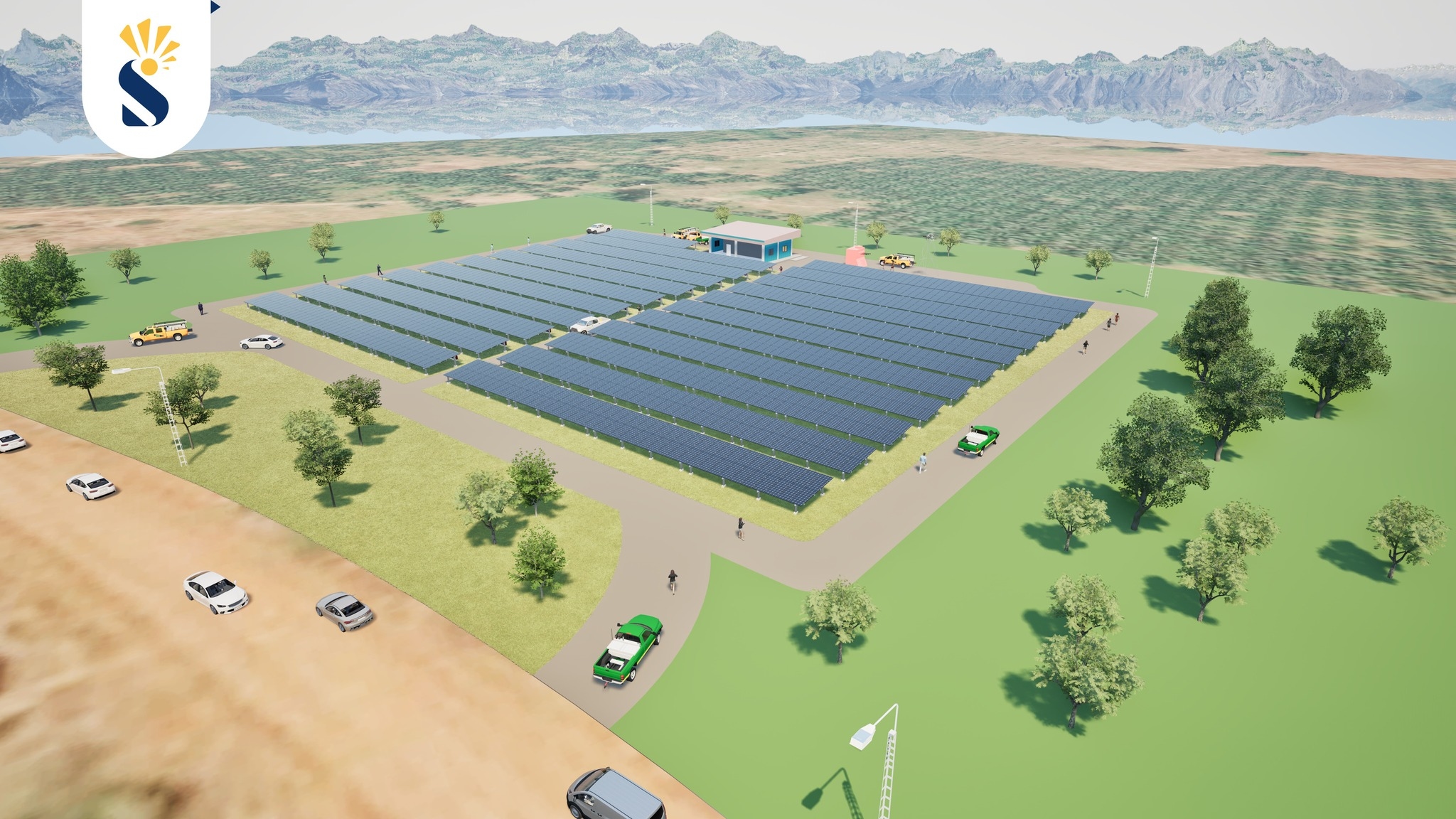 Ground-mounted utility-scale solar project