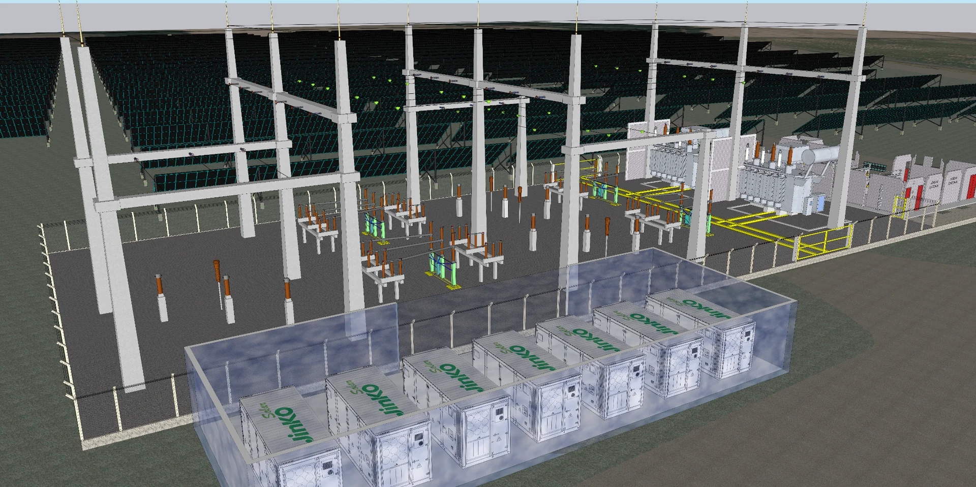 Battery energy storage system with solar PV